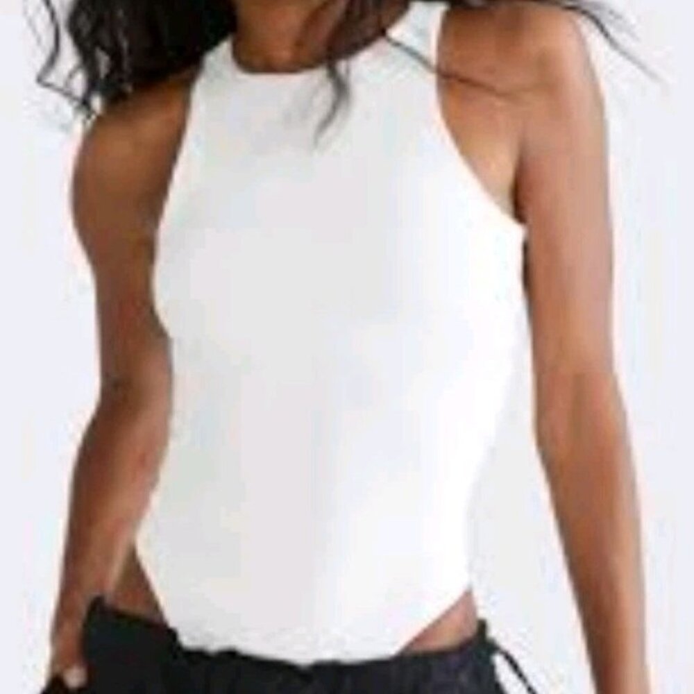 Aeropostale White Women’s Extra Large Bodysuit One Piece Tank